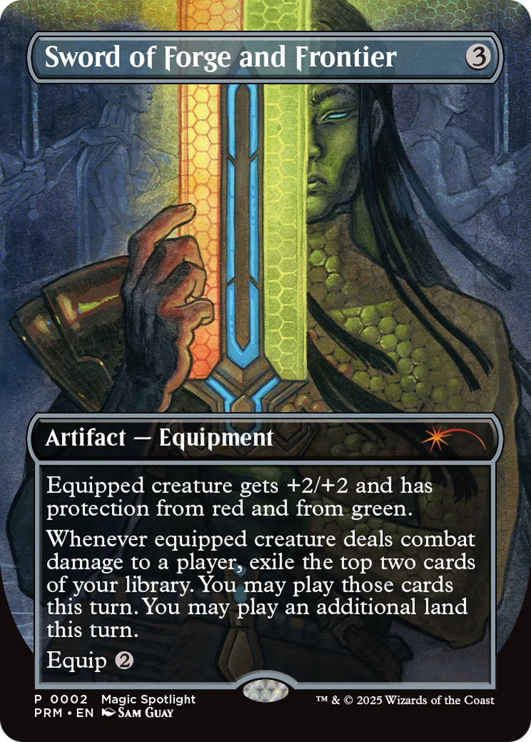 Sword of Forge and Frontier (Borderless) [Wizards Play Network 2025] | The Time Vault CA