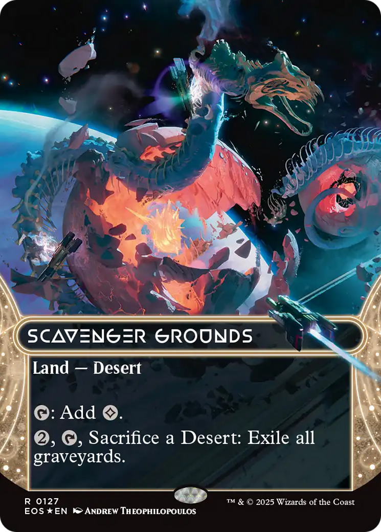 Scavenger Grounds (0127) (Borderless) (Galaxy Foil) [Edge of Eternities: Stellar Sights] | The Time Vault CA