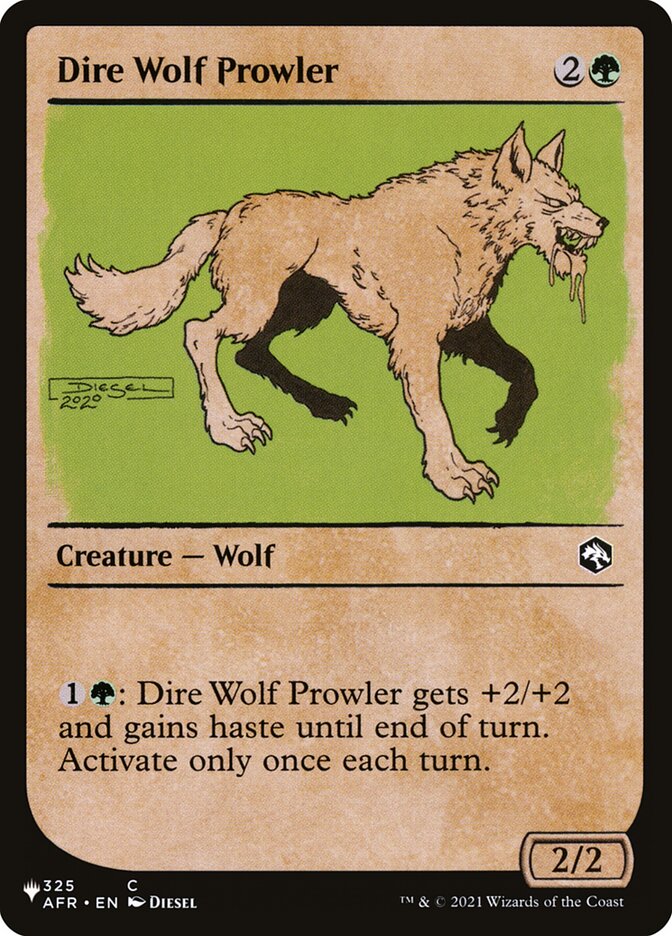 Dire Wolf Prowler (Showcase) [The List] | The Time Vault CA