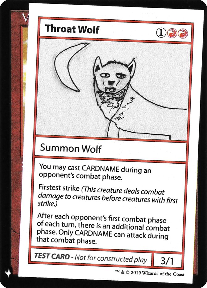 Throat Wolf [Mystery Booster Playtest Cards] | The Time Vault CA