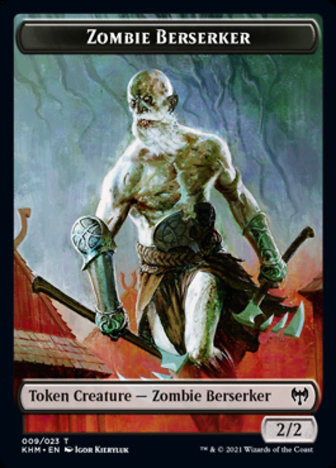 Zombie Berserker Token [Kaldheim Tokens] | The Time Vault CA
