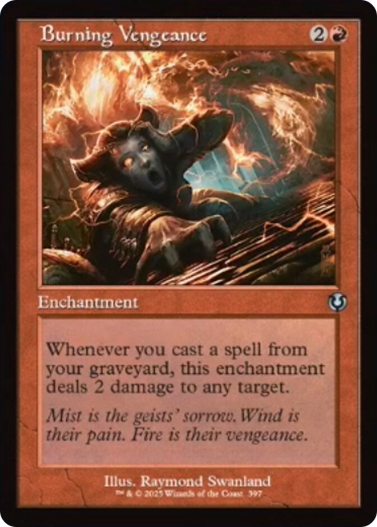 Burning Vengeance (Retro Frame) [Innistrad Remastered] | The Time Vault CA