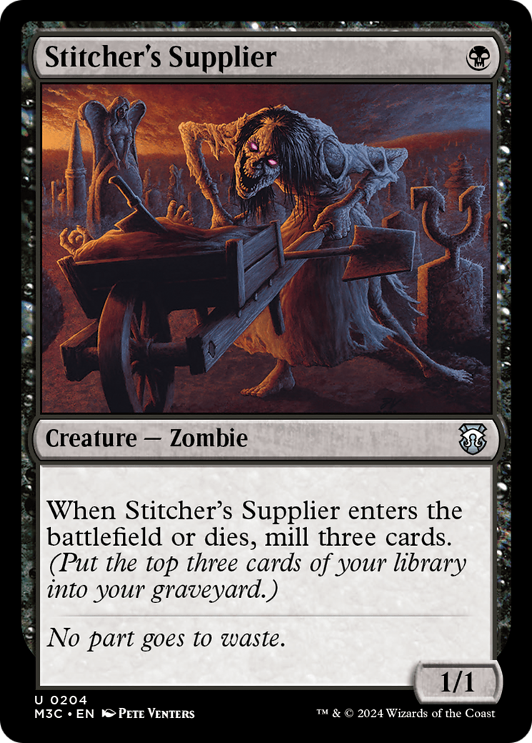 Stitcher's Supplier (Ripple Foil) [Modern Horizons 3 Commander] | The Time Vault CA