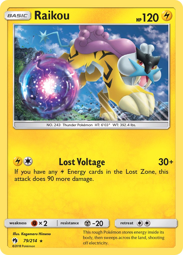 Raikou (79/214) (Theme Deck Exclusive) [Sun & Moon: Lost Thunder] | The Time Vault CA