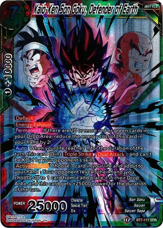 Kaio-Ken Son Goku, Defender of Earth (SPR) (BT7-111) [Assault of the Saiyans] | The Time Vault CA