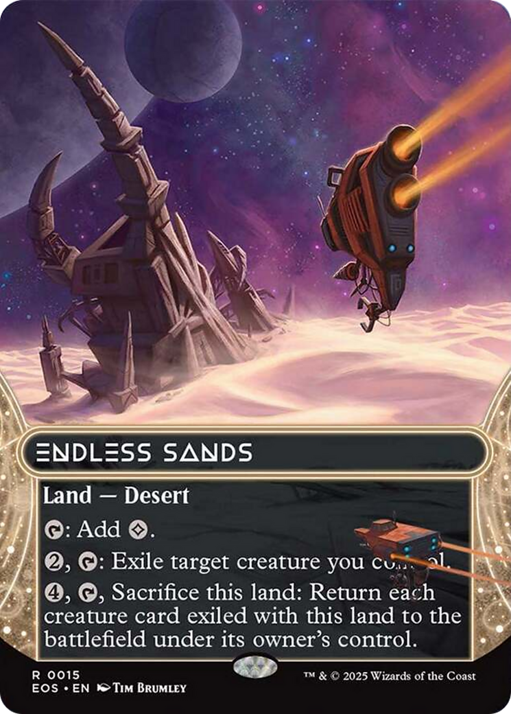 Endless Sands (0015) (Borderless) [Edge of Eternities: Stellar Sights] | The Time Vault CA