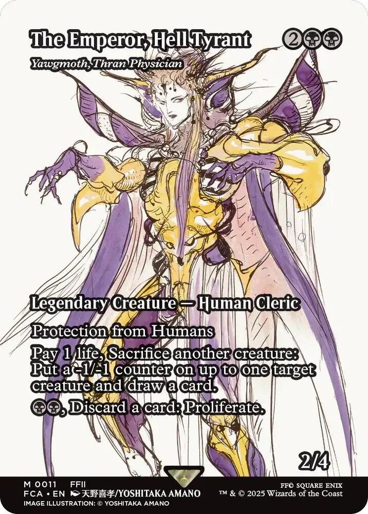 The Emperor, Hell Tyrant - Yawgmoth, Thran Physician (Showcase) [FINAL FANTASY : Through the Ages] | The Time Vault CA