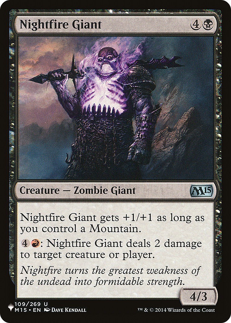 Nightfire Giant [The List] | The Time Vault CA