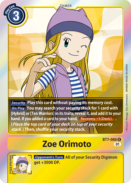 Zoe Orimoto [BT7-088] [Next Adventure] | The Time Vault CA