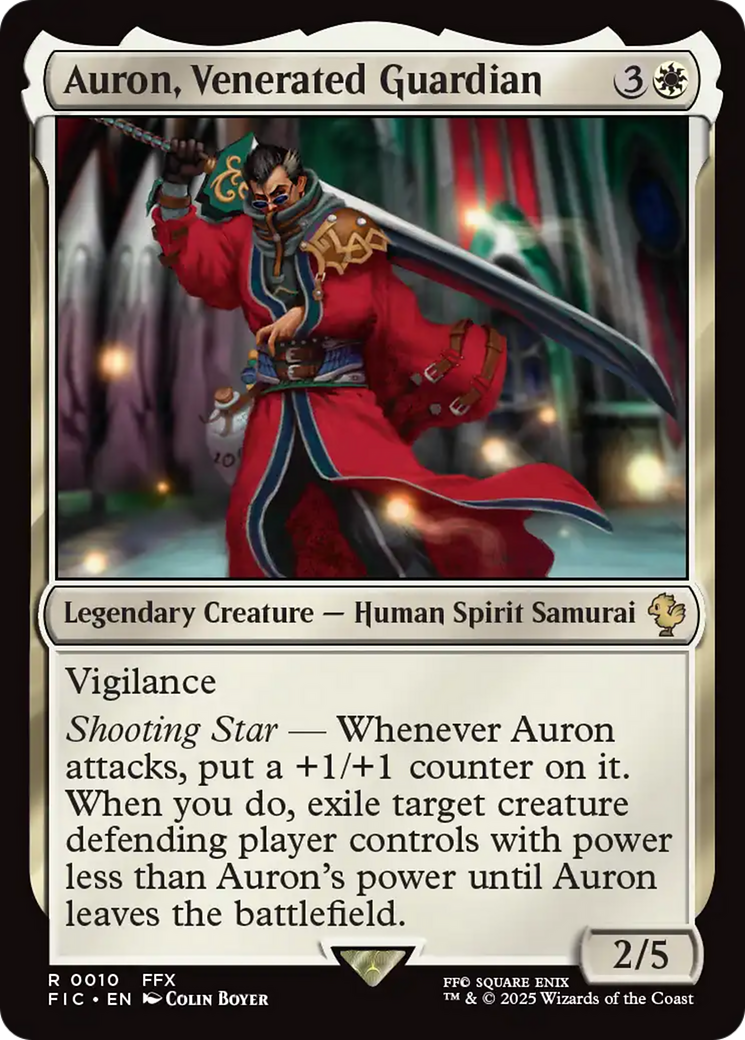 Auron, Venerated Guardian [FINAL FANTASY Commander] | The Time Vault CA