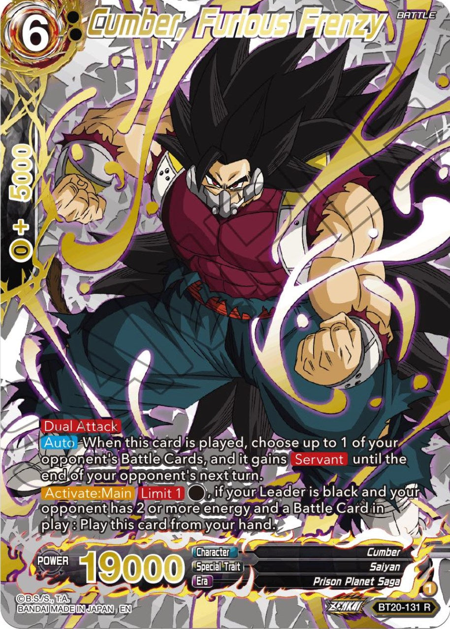 Cumber, Furious Frenzy (Gold-Stamped) (BT20-131) [Power Absorbed] | The Time Vault CA