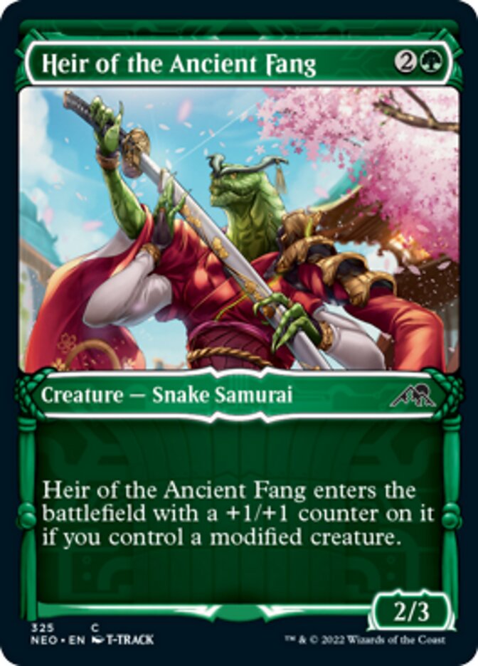Heir of the Ancient Fang (Showcase Samurai) [Kamigawa: Neon Dynasty] | The Time Vault CA