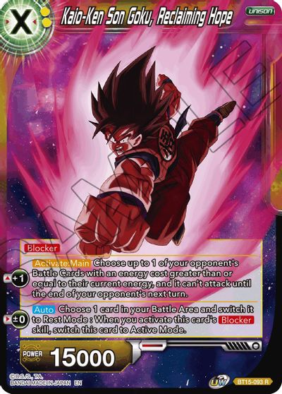 Kaio-Ken Son Goku, Reclaiming Hope (BT15-093) [Saiyan Showdown] | The Time Vault CA
