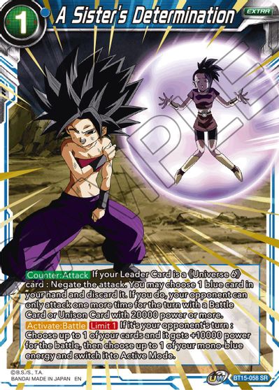 A Sister's Determination (BT15-058) [Saiyan Showdown] | The Time Vault CA