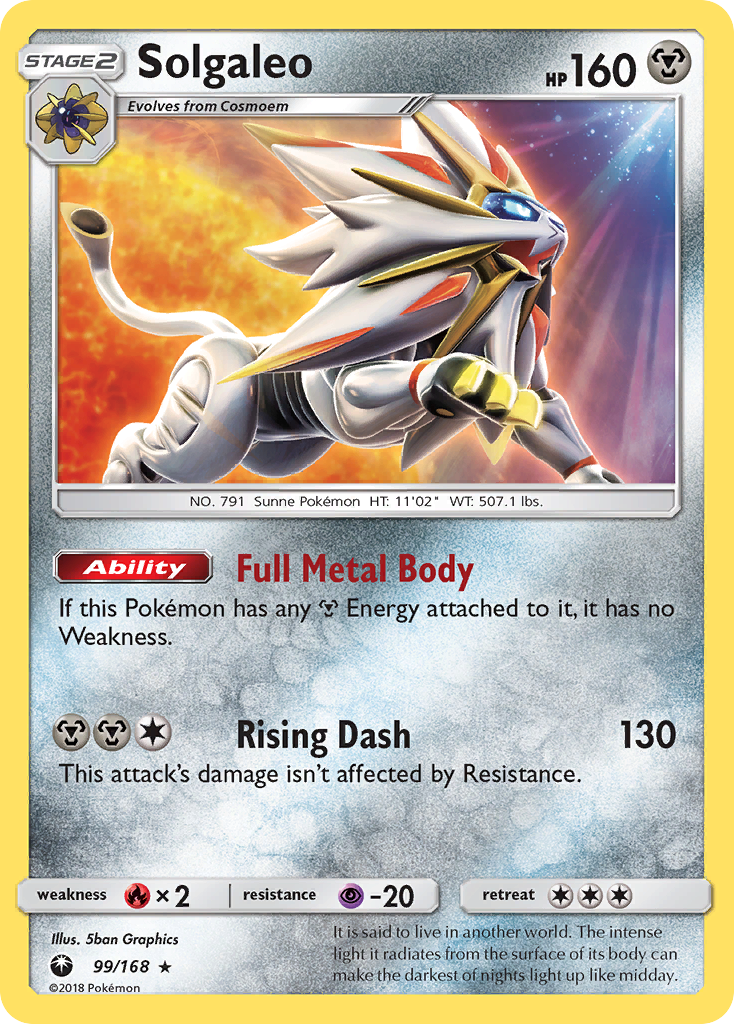 Solgaleo (99/168) [Sun & Moon: Celestial Storm] | The Time Vault CA