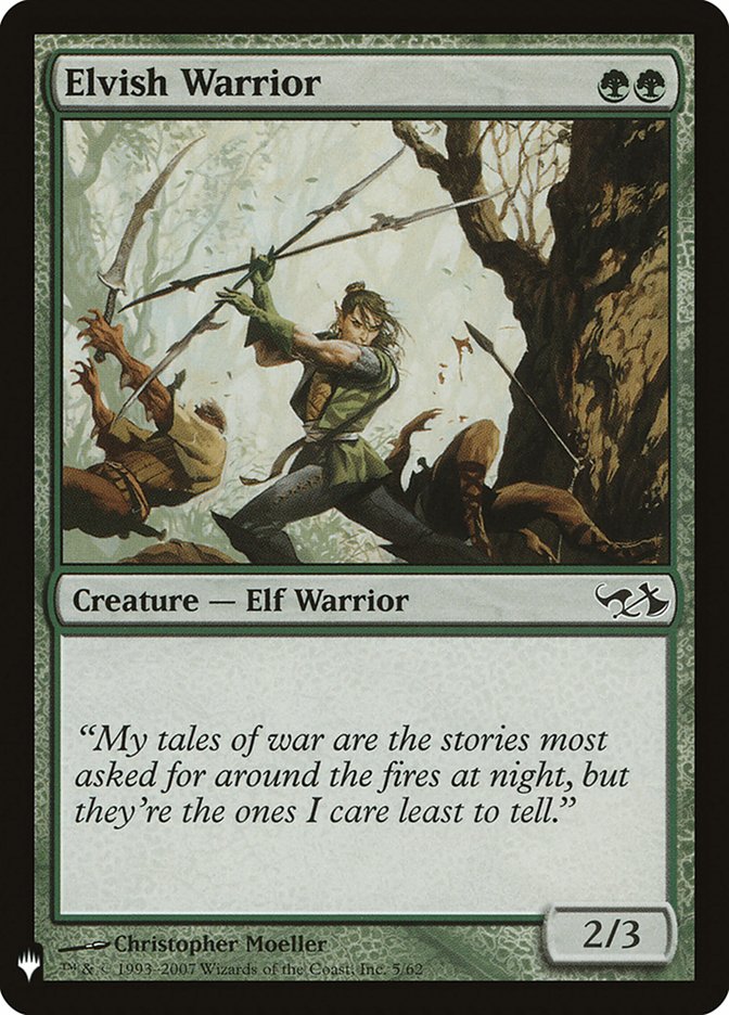 Elvish Warrior [Mystery Booster] | The Time Vault CA