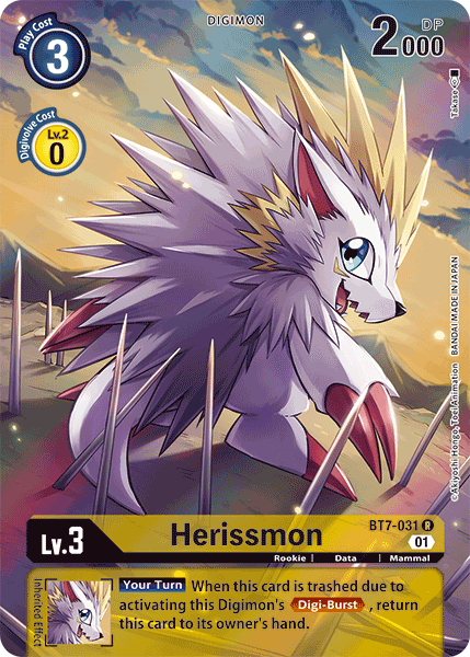 Herissmon [BT7-031] (Alternate Art) [Next Adventure] | The Time Vault CA