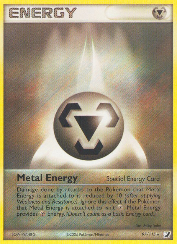 Metal Energy (97/115) [EX: Unseen Forces] | The Time Vault CA