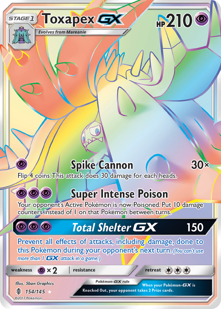 Toxapex GX (154/145) [Sun & Moon: Guardians Rising] | The Time Vault CA