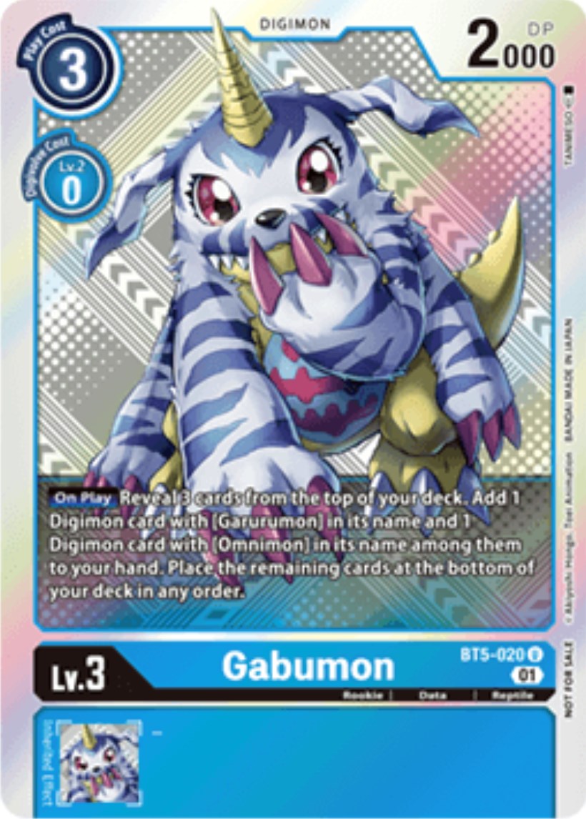 Gabumon [BT5-020] (X Record Pre-Release Tournament Winner Card) [X Record Pre-Release Promos] | The Time Vault CA