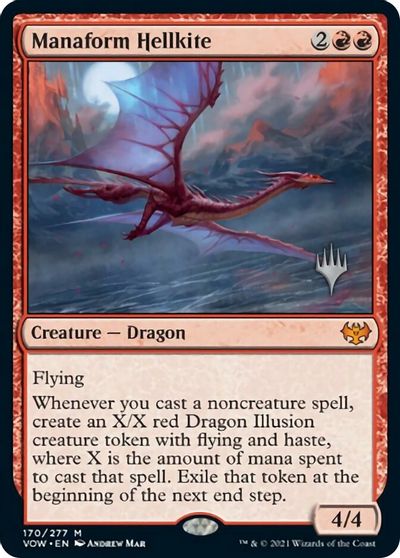 Manaform Hellkite (Promo Pack) [Innistrad: Crimson Vow Promos] | The Time Vault CA