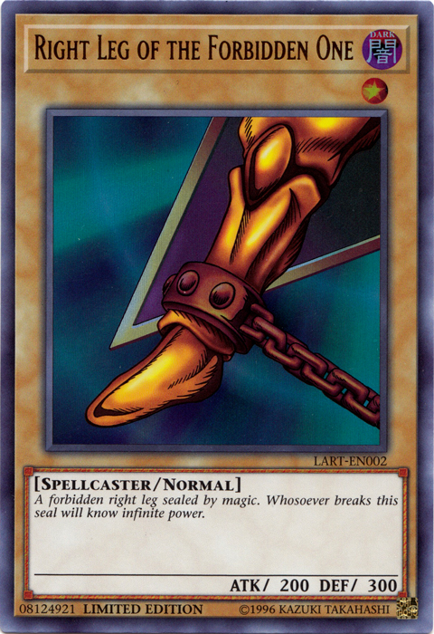 Right Leg of the Forbidden One [LART-EN002] Ultra Rare | The Time Vault CA