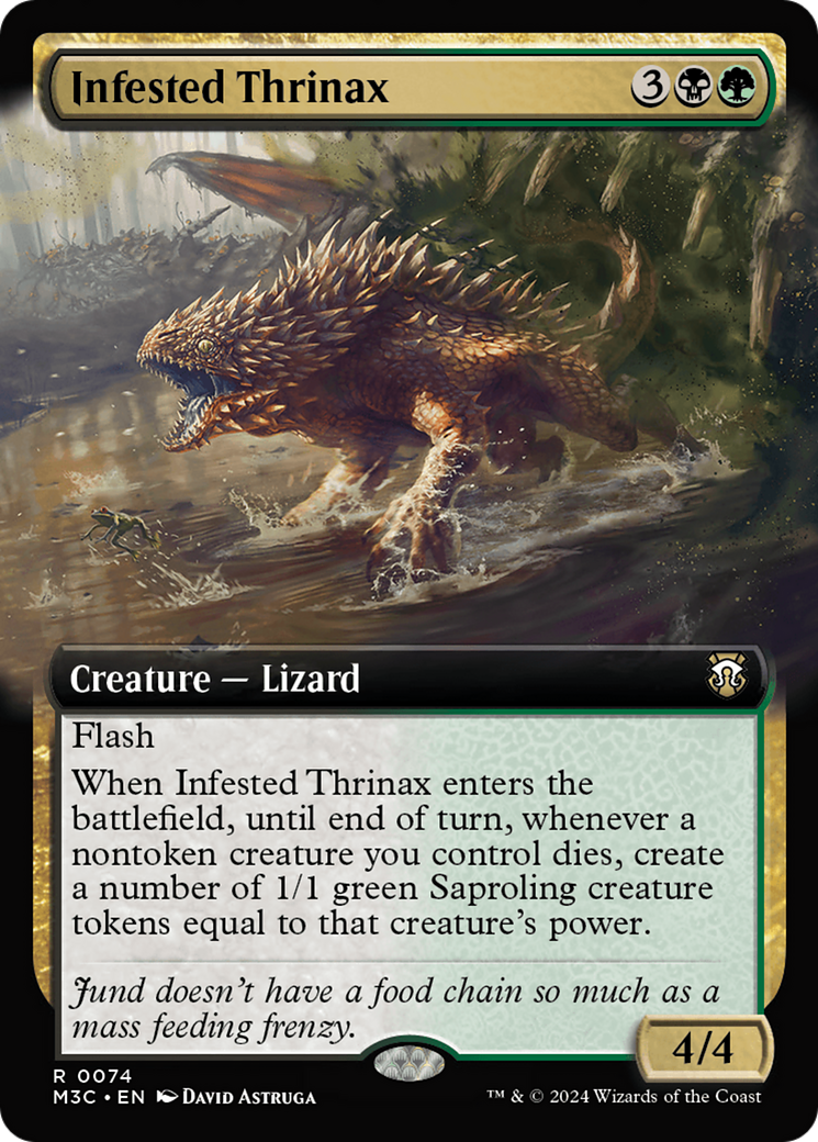 Infested Thrinax (Extended Art) [Modern Horizons 3 Commander] | The Time Vault CA