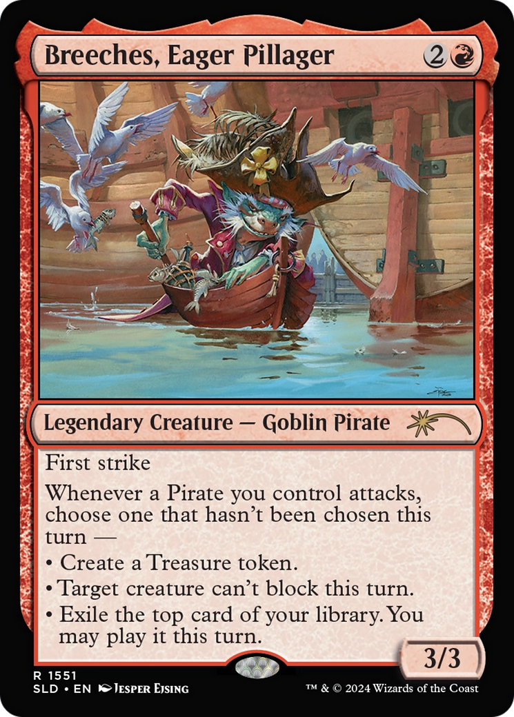 Breeches, Eager Pillager (Rainbow Foil) [Secret Lair Drop Series] | The Time Vault CA