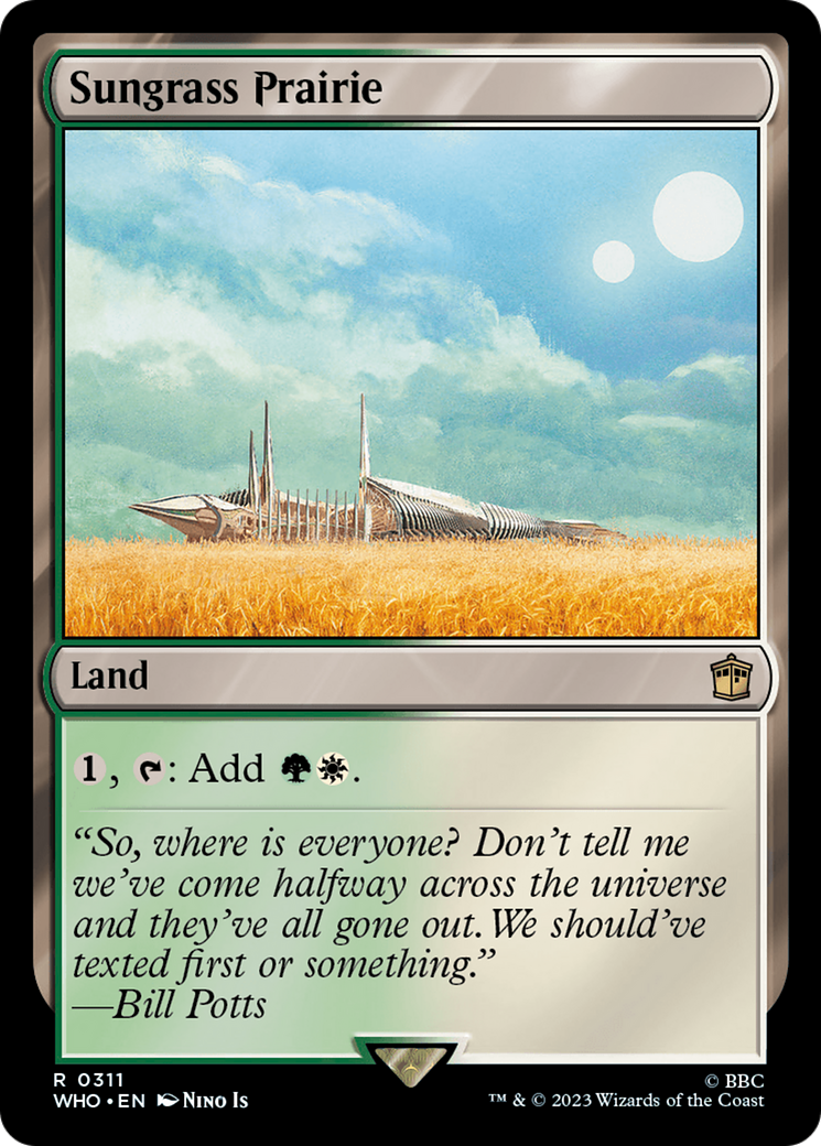 Sungrass Prairie [Doctor Who] | The Time Vault CA