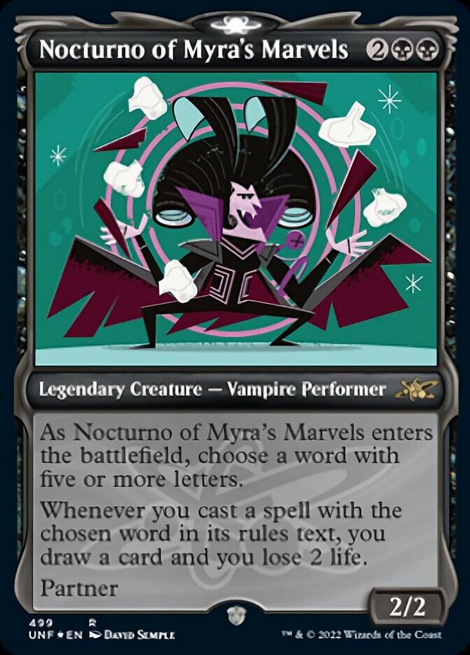 Nocturno of Myra's Marvels (Showcase) (Galaxy Foil) [Unfinity] | The Time Vault CA