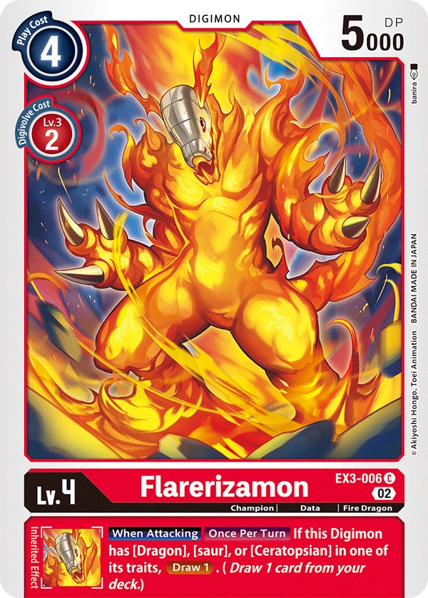 Flarerizamon [EX3-006] [Draconic Roar] | The Time Vault CA