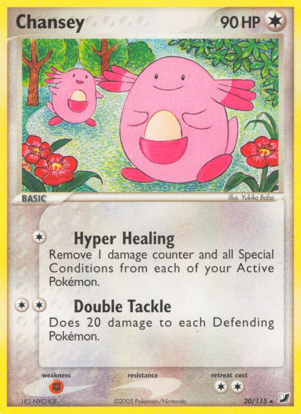 Chansey (20/115) [EX: Unseen Forces] | The Time Vault CA