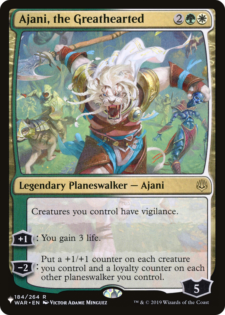 Ajani, the Greathearted [The List Reprints] | The Time Vault CA