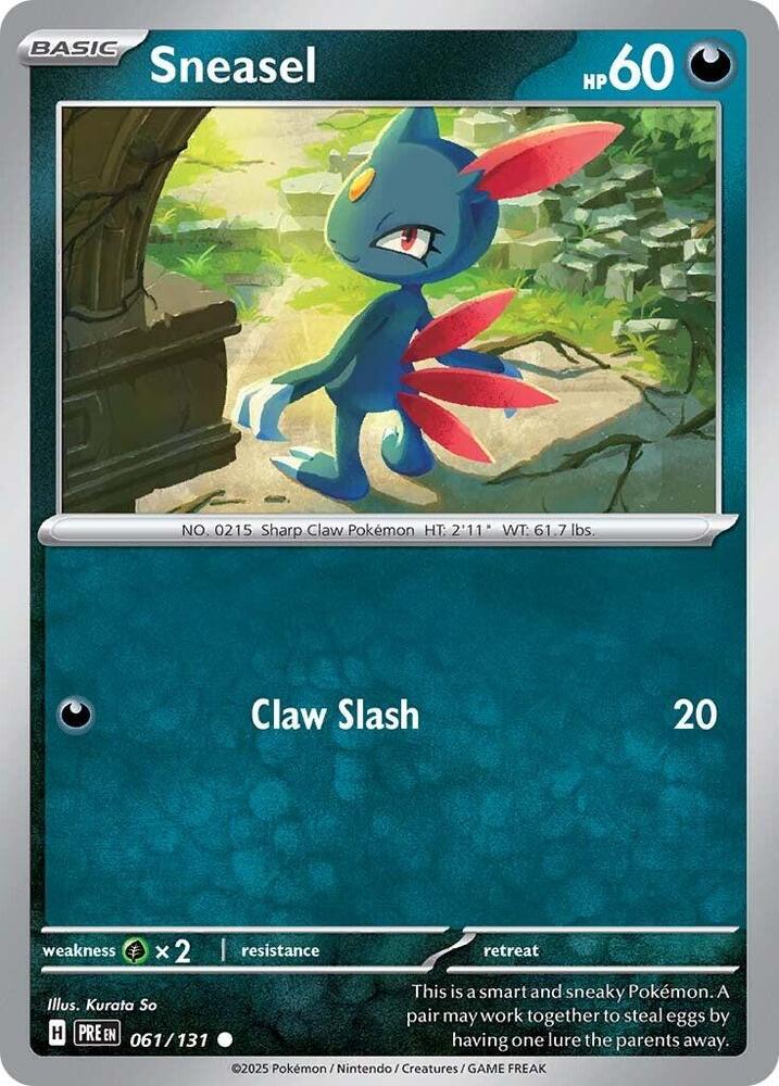 Sneasel (061/131) [Scarlet & Violet: Prismatic Evolutions] | The Time Vault CA