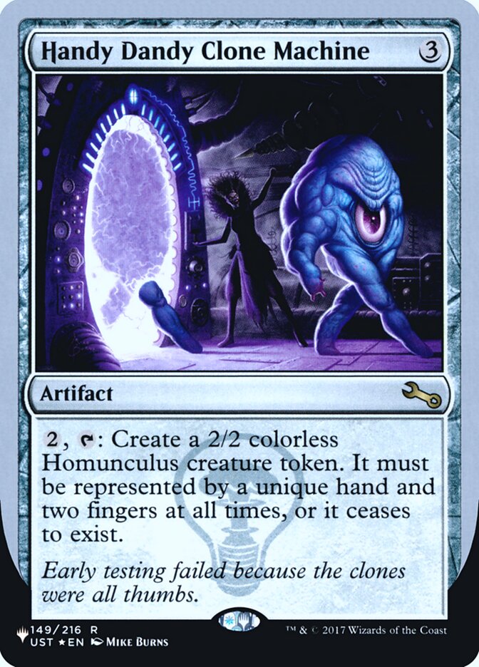 Handy Dandy Clone Machine (Unfinity Foil Edition) [The List] | The Time Vault CA