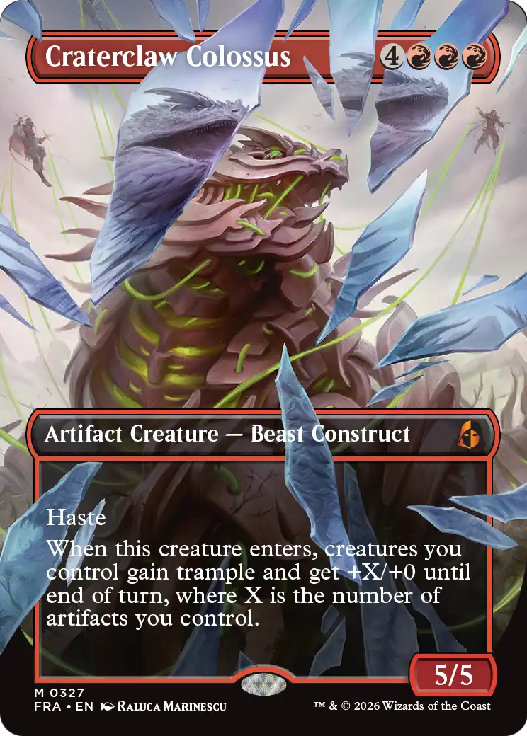 Craterclaw Colossus (Borderless) (0327) [Reality Fracture] | The Time Vault CA