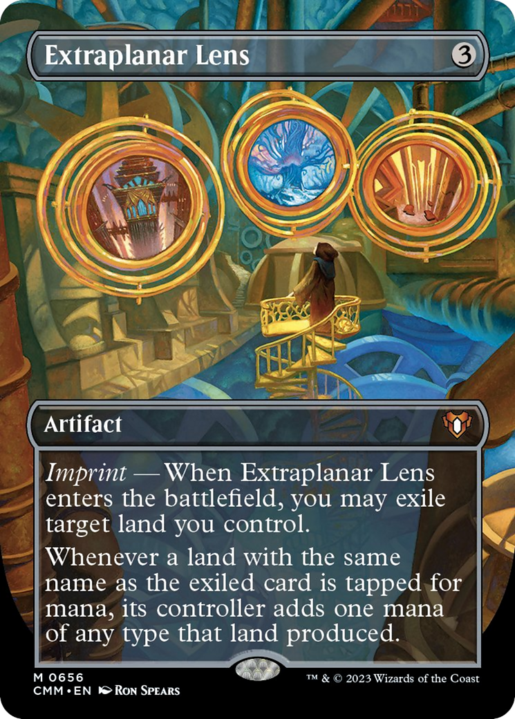 Extraplanar Lens (Borderless Alternate Art) [Commander Masters] | The Time Vault CA