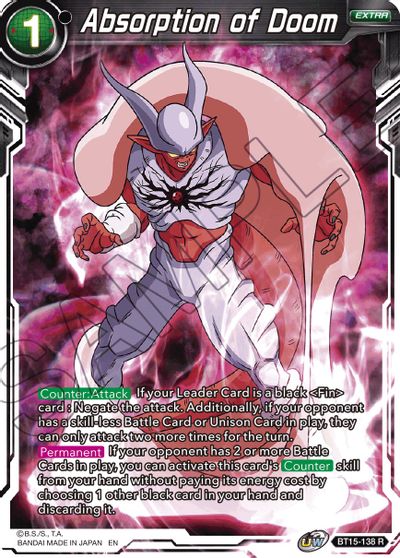 Absorption of Doom (BT15-138) [Saiyan Showdown] | The Time Vault CA