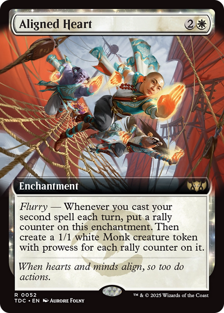 Aligned Heart (Extended Art) [Tarkir: Dragonstorm Commander] | The Time Vault CA