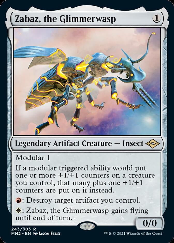 Zabaz, the Glimmerwasp [Modern Horizons 2] | The Time Vault CA