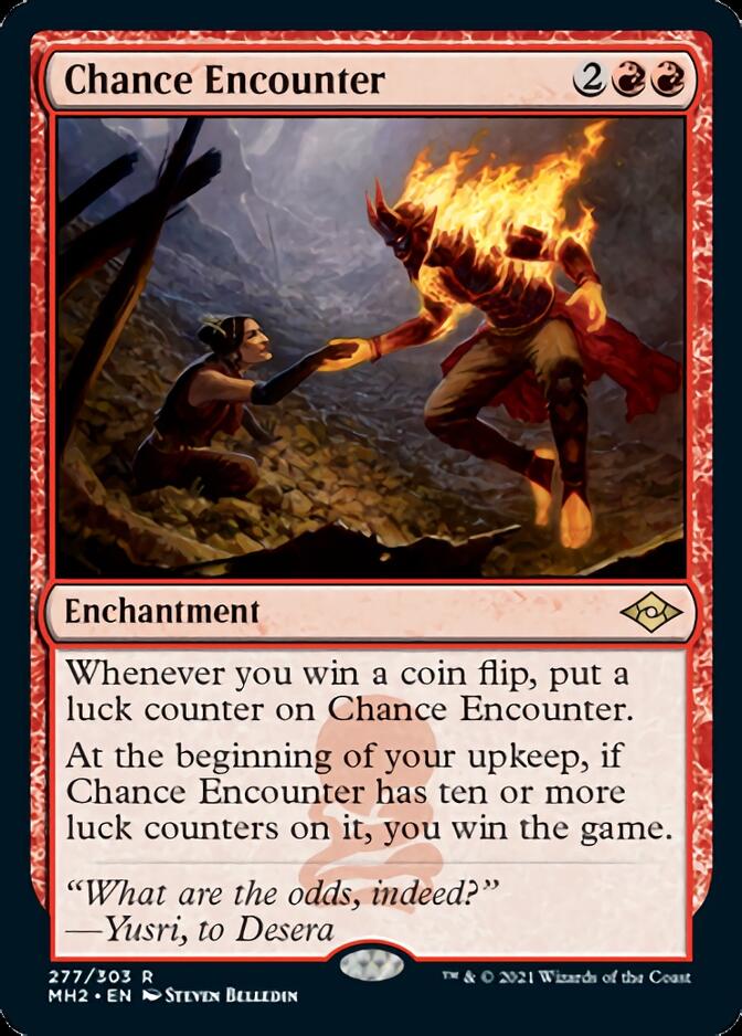 Chance Encounter (Foil Etched) [Modern Horizons] | The Time Vault CA