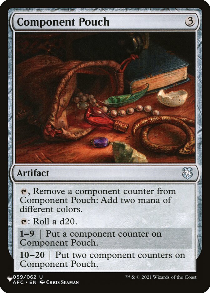 Component Pouch [The List] | The Time Vault CA