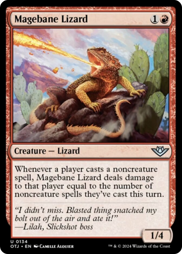 Magebane Lizard [Outlaws of Thunder Junction] | The Time Vault CA