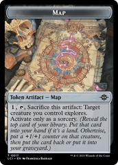 Map // Dinosaur (0010) Double-Sided Token [The Lost Caverns of Ixalan Tokens] | The Time Vault CA