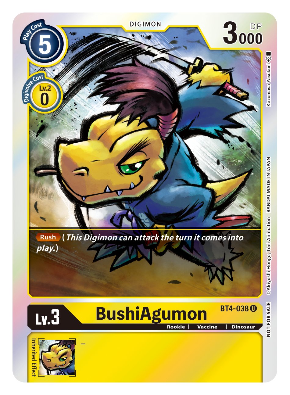 BushiAgumon [BT4-038] (Event Pack 2) [Great Legend] | The Time Vault CA