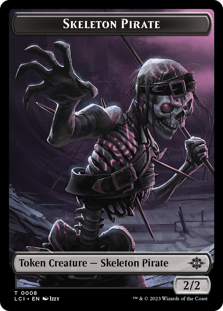 Gnome // Skeleton Pirate Double-Sided Token [The Lost Caverns of Ixalan Tokens] | The Time Vault CA