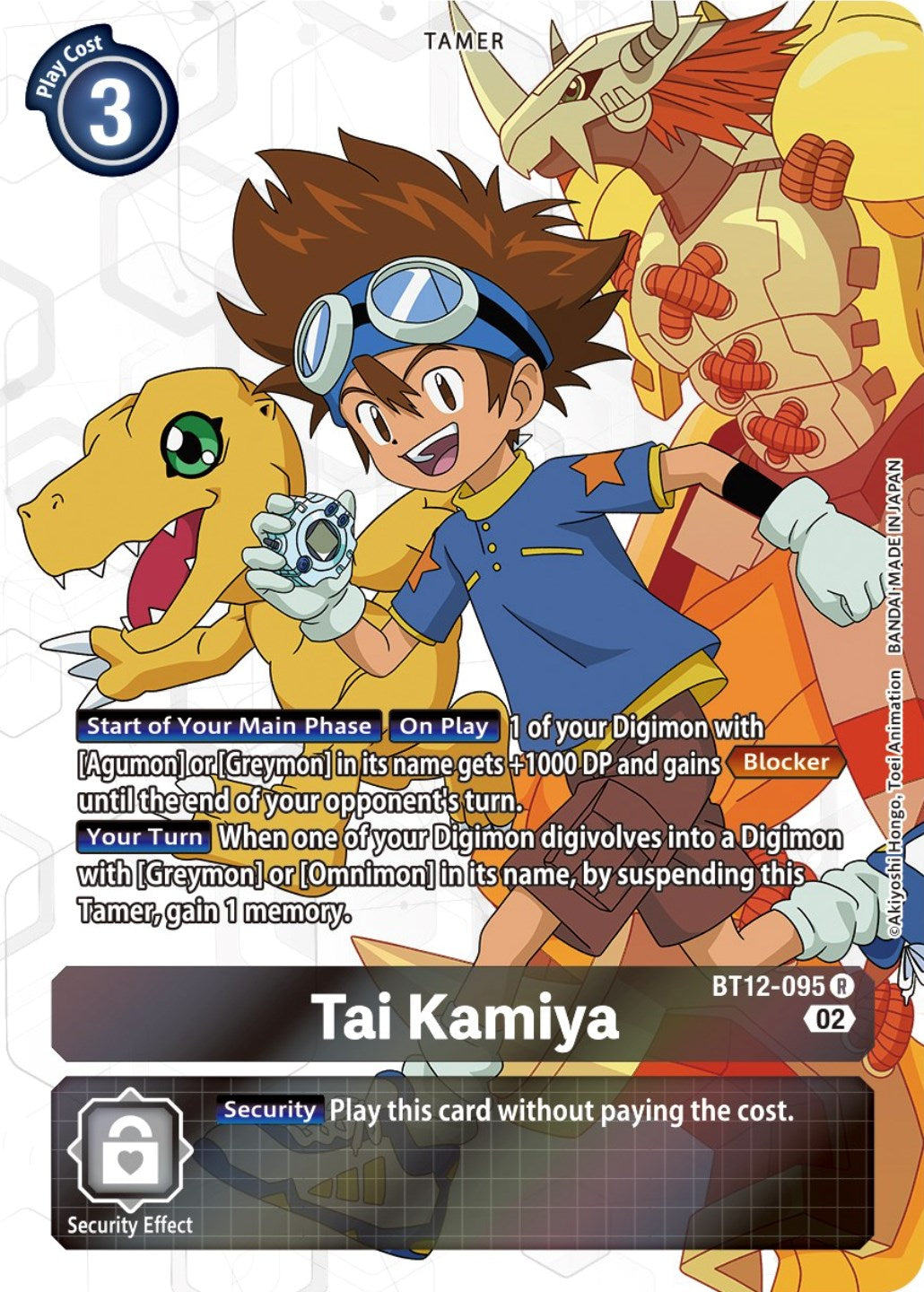 Tai Kamiya [BT12-095] (Alternate Art) [Across Time] | The Time Vault CA