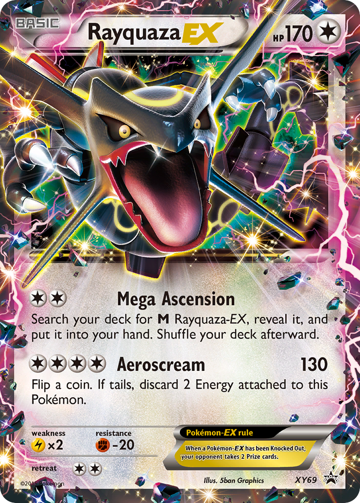 Rayquaza EX (XY69) (Shiny) [XY: Black Star Promos] | The Time Vault CA