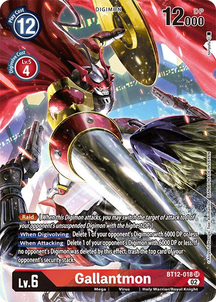 Gallantmon [BT12-018] (Alternate Art) [Across Time] | The Time Vault CA