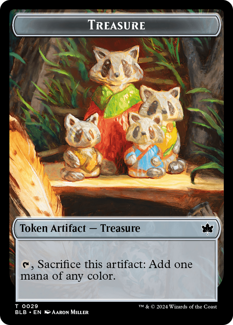 Rabbit // Treasure Double-Sided Token [Bloomburrow Tokens] | The Time Vault CA